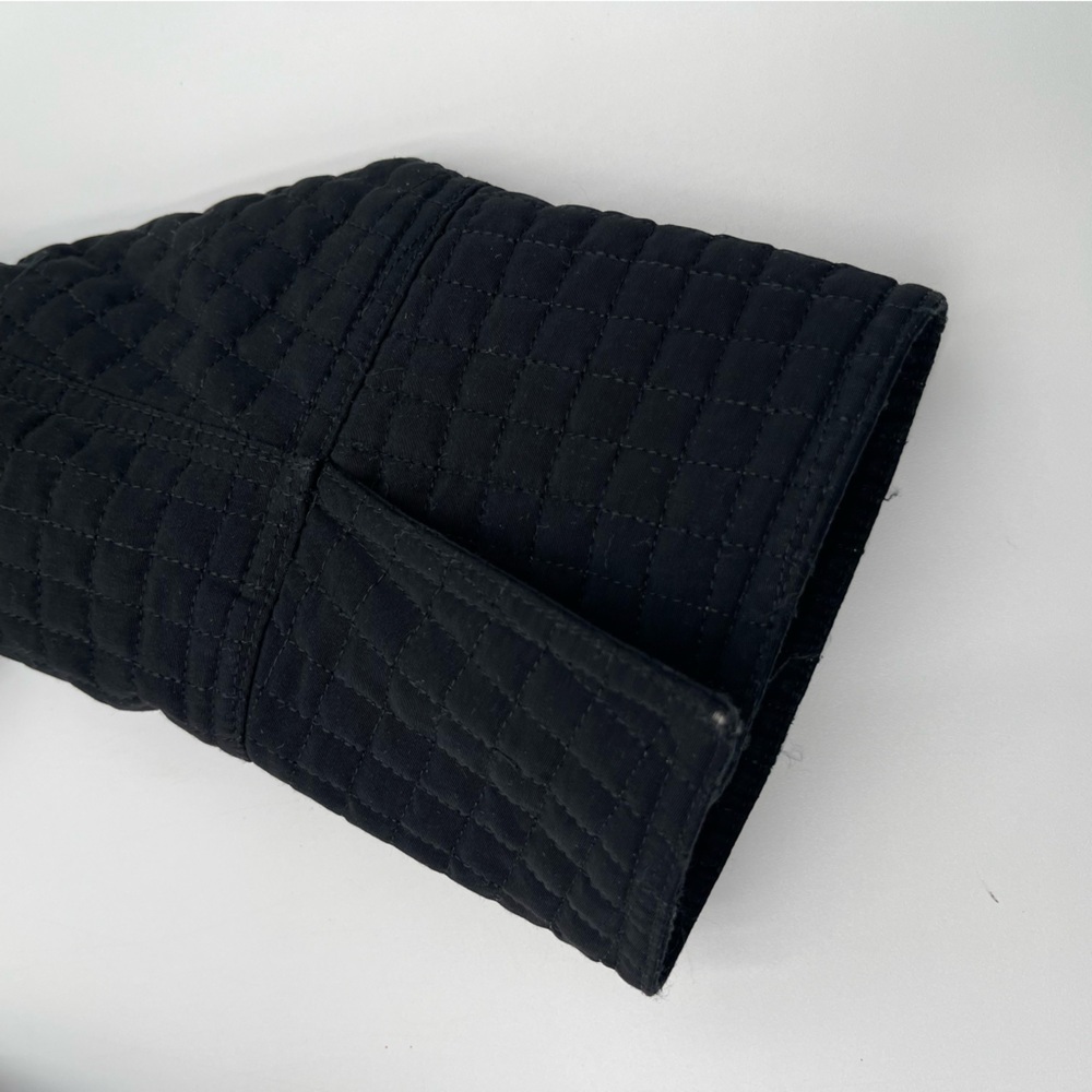 Esprit Quilted Jacket Full Zip Pockets Black Women’s Large Button Lined Y2K - Picture 8 of 13